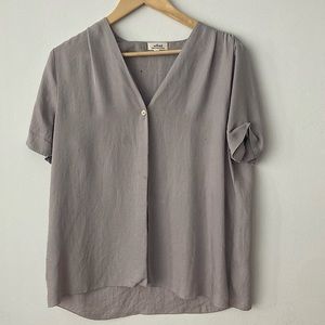 Lavender shortsleeved button down